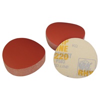 220 Grit, 3" Dia Hook & Loop Sandpaper, 50 Pk